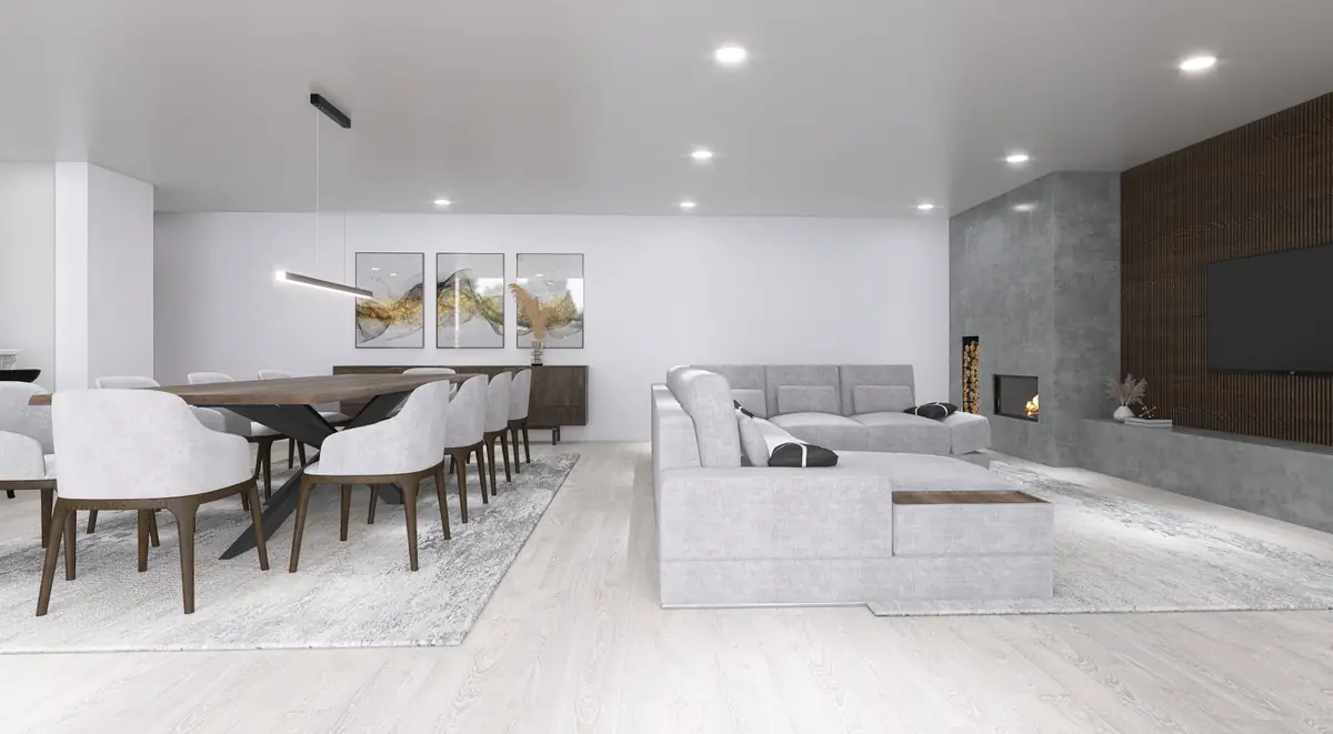 Sala da moradia Casas da Quinta, em Palmela